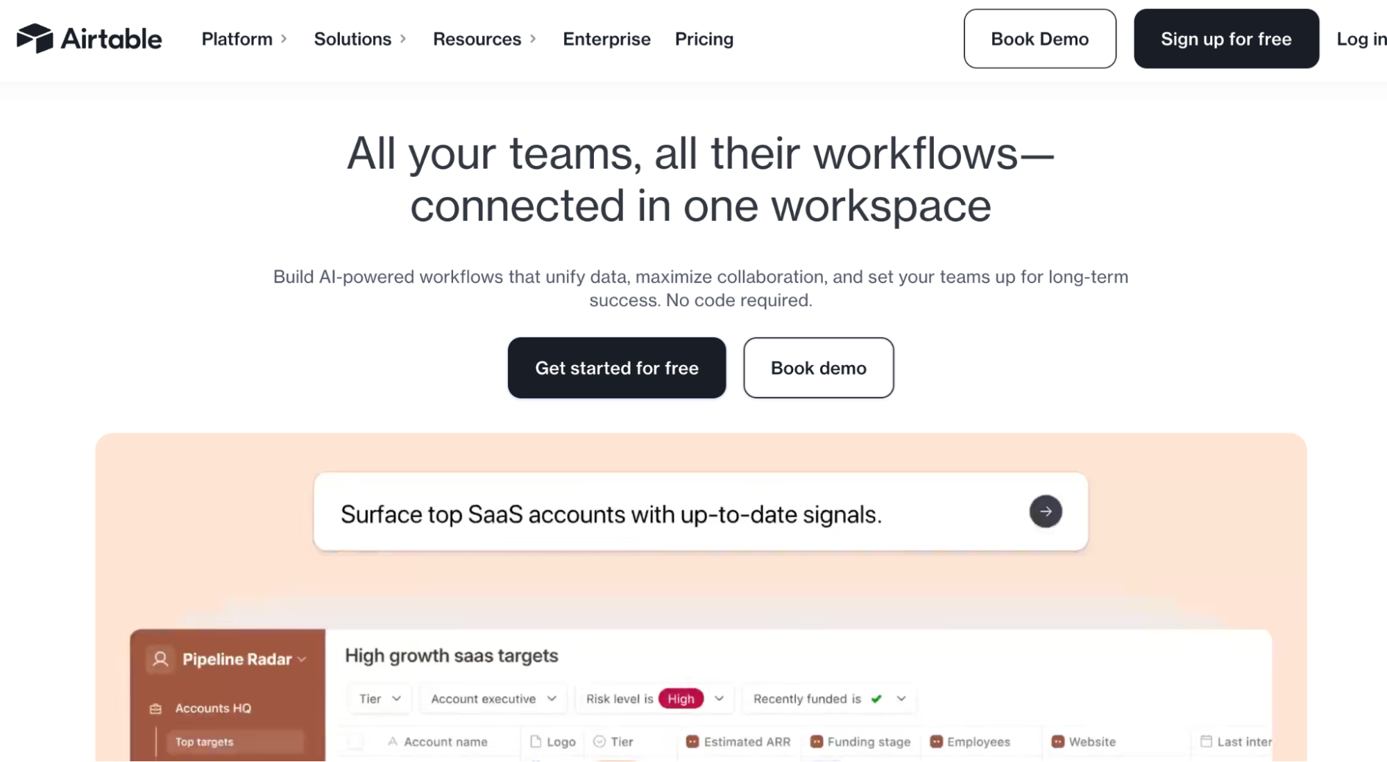 Airtable no-code tool