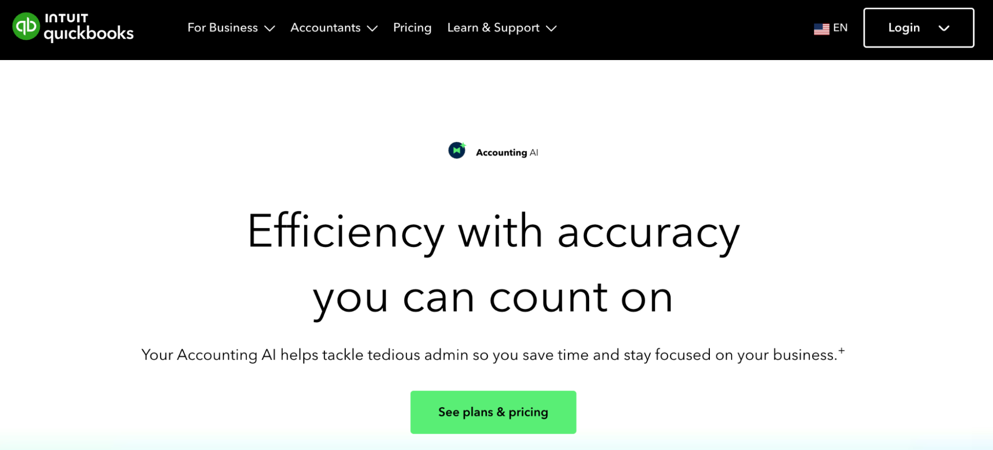 QuickBooks' Accounting AI