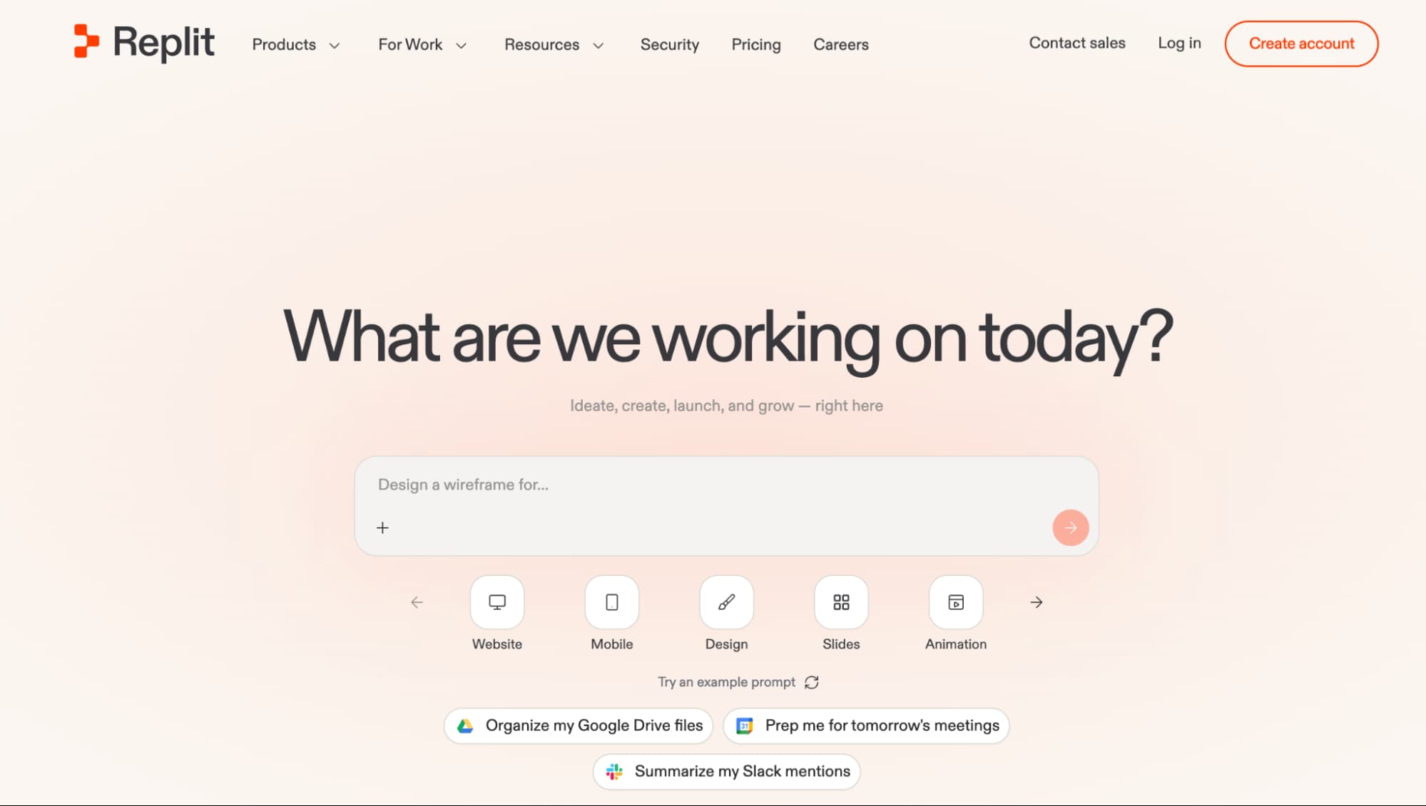 Replit AI tool interface