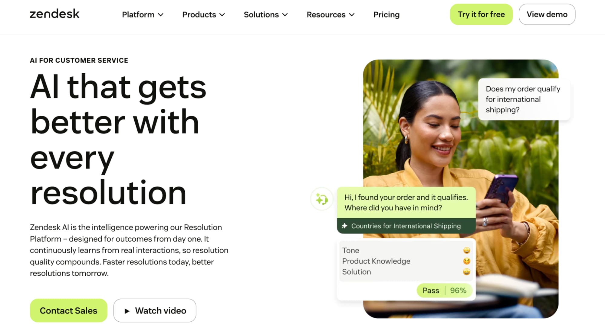 Zendesk AI platform
